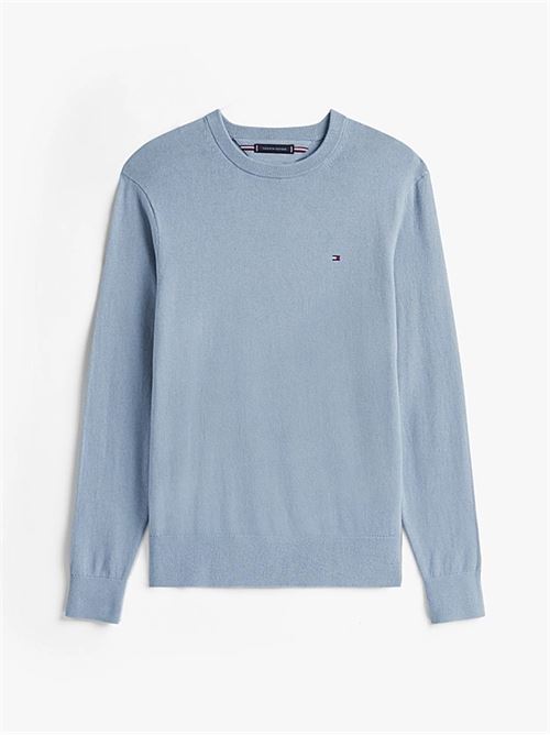 pima org ctn cashmere crew neck TOMMY HILFIGER | MW0MW28046C2B